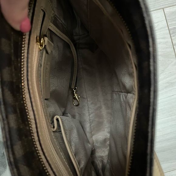 Michael Kors Brown Crossbody Bag with Signature Monogram - Picture 3 of 3